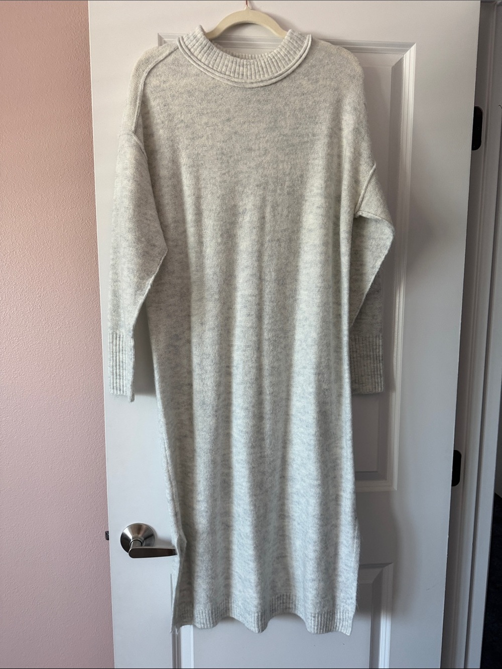 Women's Cream Knit Sweater Dress
